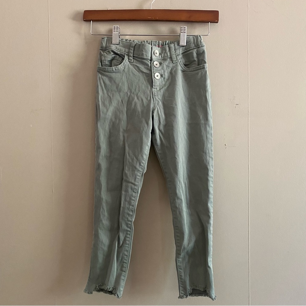 Childrens Place Light Sage Jeans with Button Fly